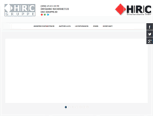 Tablet Screenshot of hrc-sicherheit.de